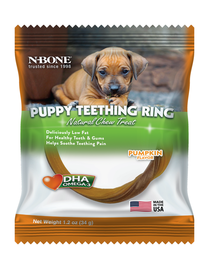 N-Bone Puppy Teething Ring Pumpkin Flavour