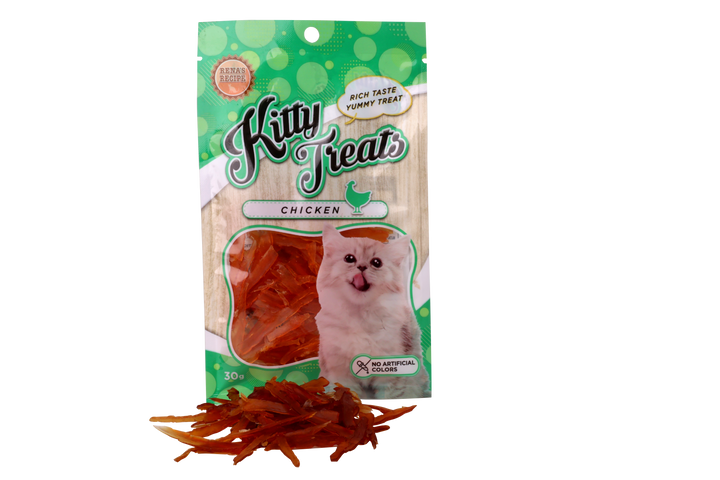 Rena Kitty Treats Soft Chicken Jerky Sliced, 30g