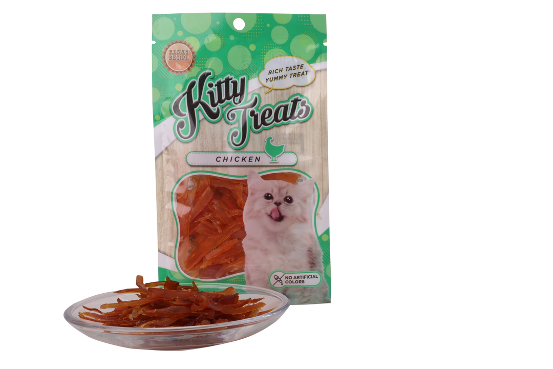 Rena Kitty Treats Soft Chicken Jerky Sliced, 30g