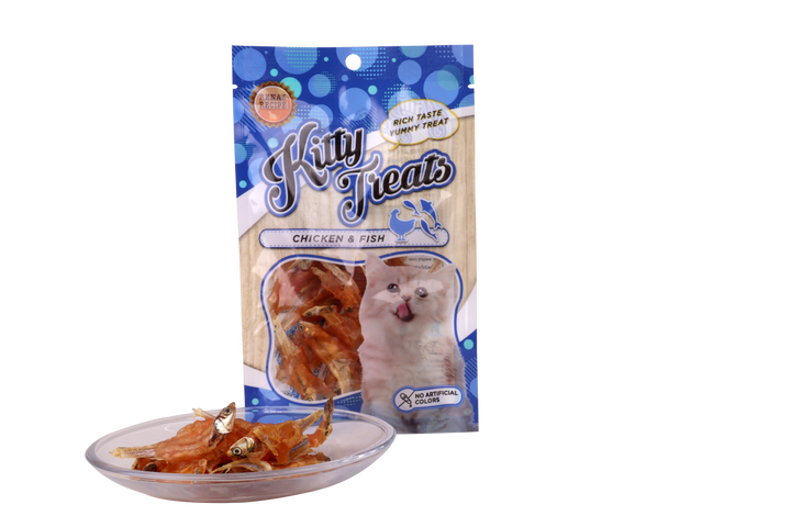 Rena Kitty Treats Spiral Soft Chicken and Fish, 25g