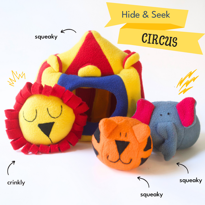 For The Love Of Dog Hide & Seek Squeaky Circus