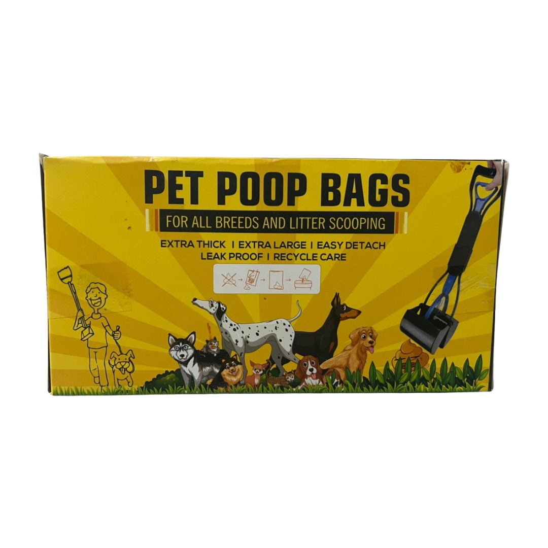 Pet Poop Bags – Extra Thick, Leak Proof & Easy Detach | For All Breeds | Recyclable