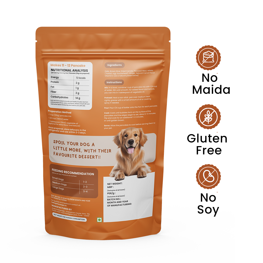 Cat Casper Pancake Mix for Dogs Carrot 250gm