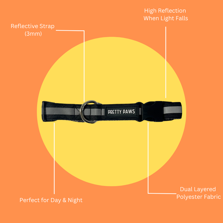 Pretty Paws Non-Padded Reflective Collar