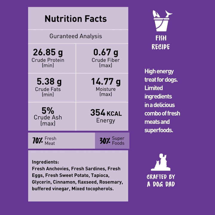 Homiee & Ginger | Grain Free Jerky Bar | Fish with Superfood recipe | Air Dried