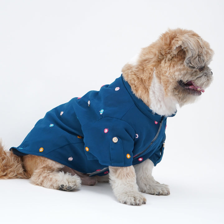 Pawgy Pets Festive Shirt Peacock blue for Dogs