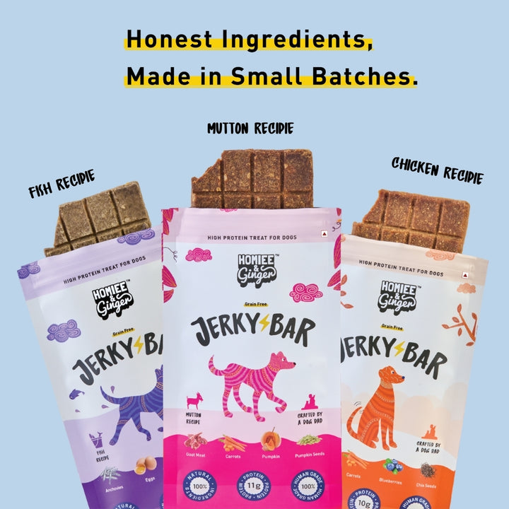 Homiee & Ginger | Grain Free Jerky Bar | Chicken with Superfood recipe | Air Dried