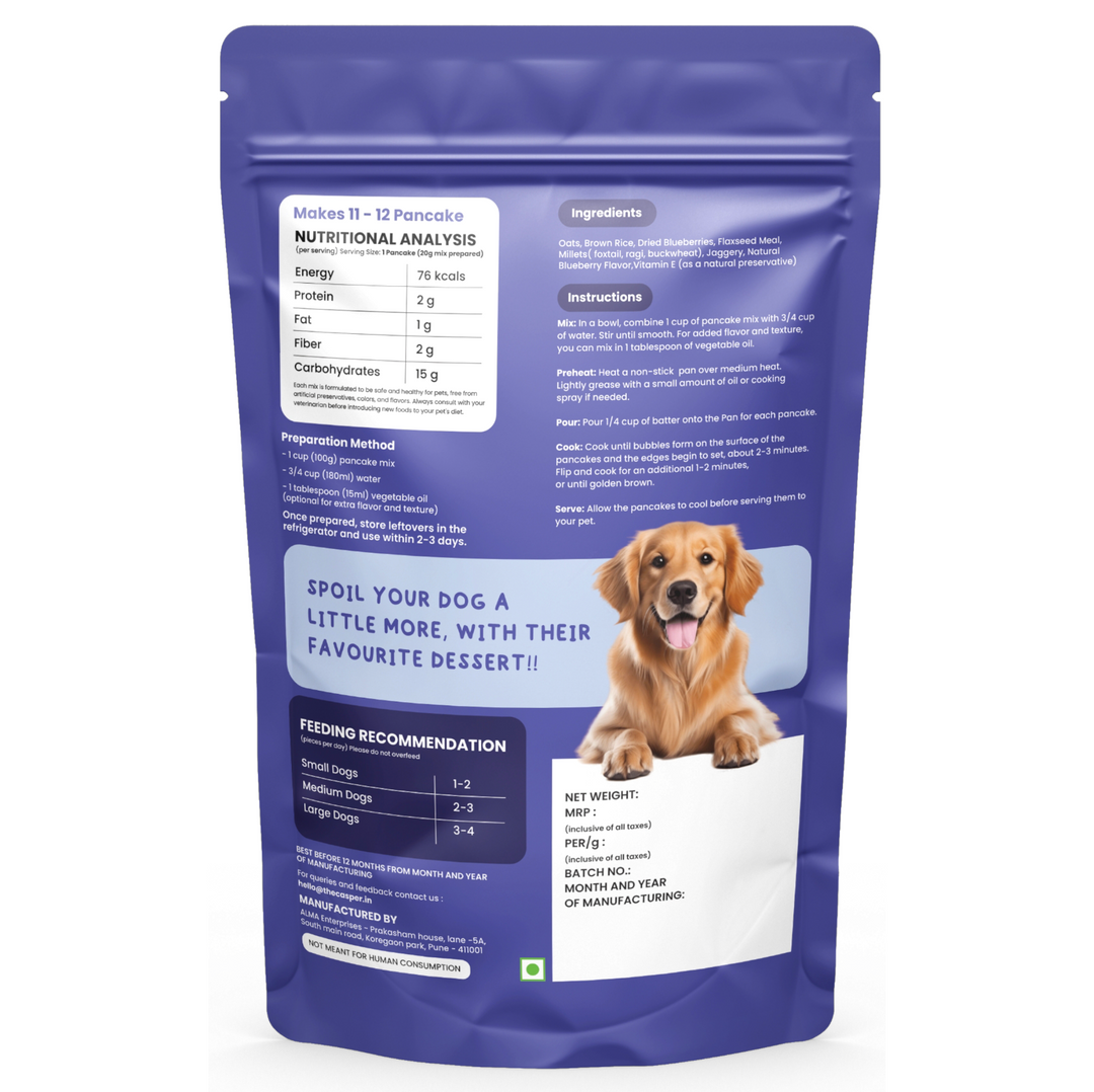 Cat Casper Pancake Mix for Dogs Blueberry 250gm