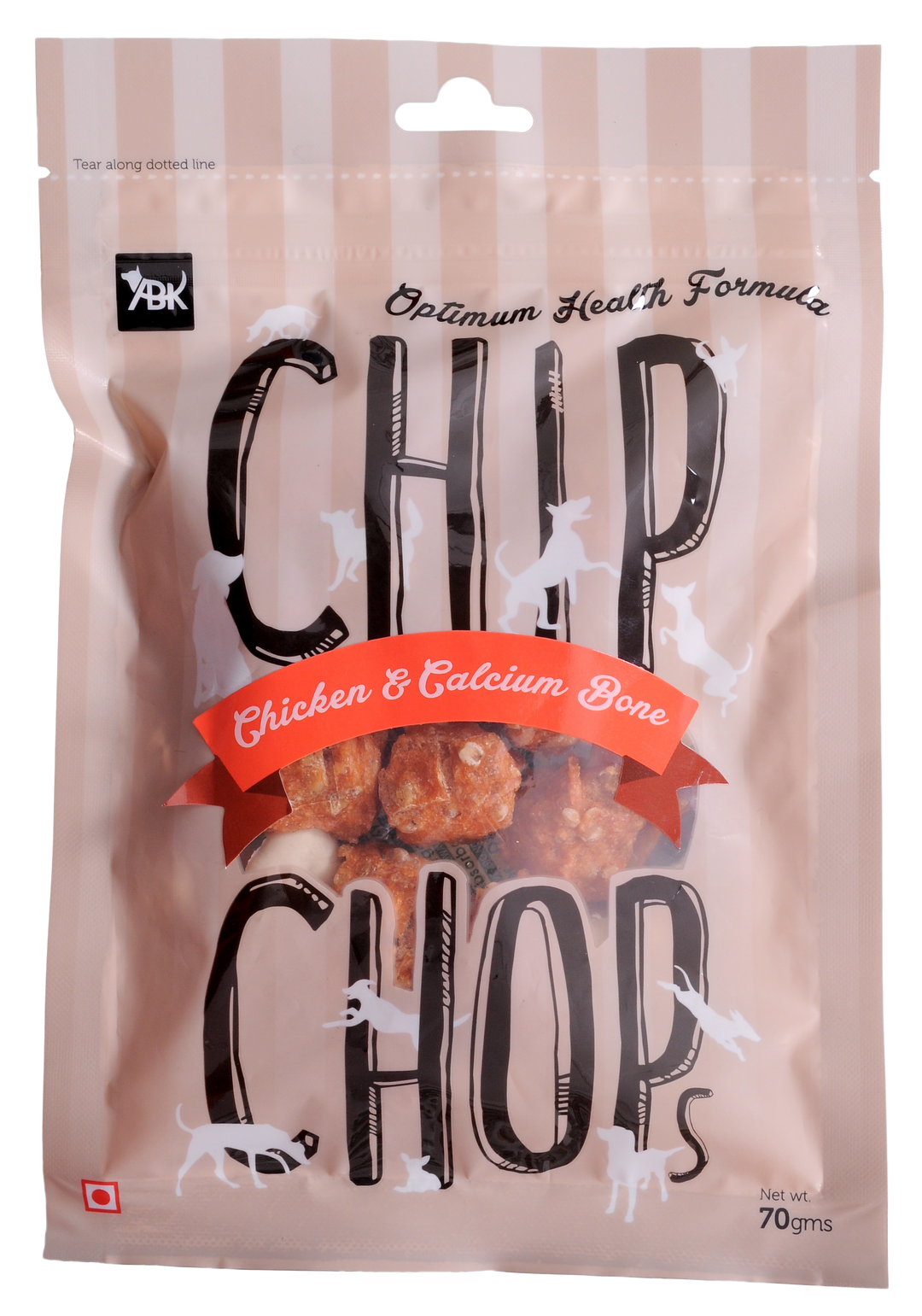 Chip Chops Chicken and Calcium Bone 70g