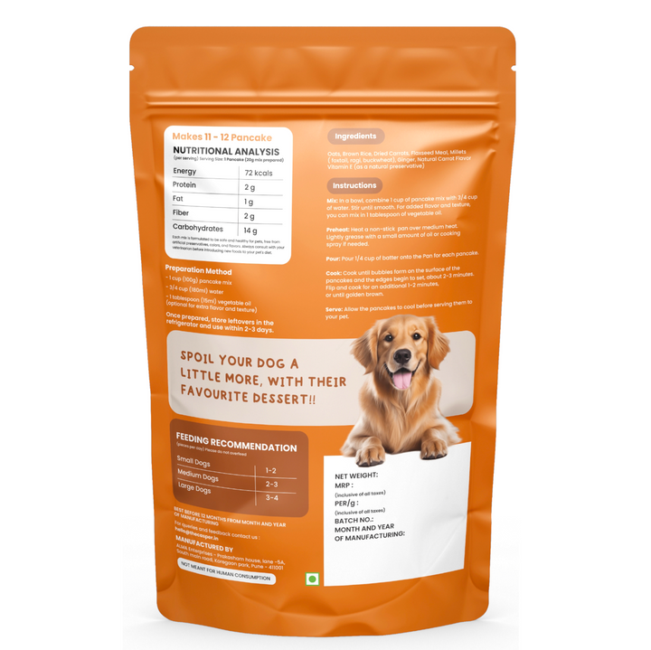 Cat Casper Pancake Mix for Dogs Carrot 250gm