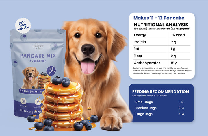 Cat Casper Pancake Mix for Dogs Blueberry 250gm