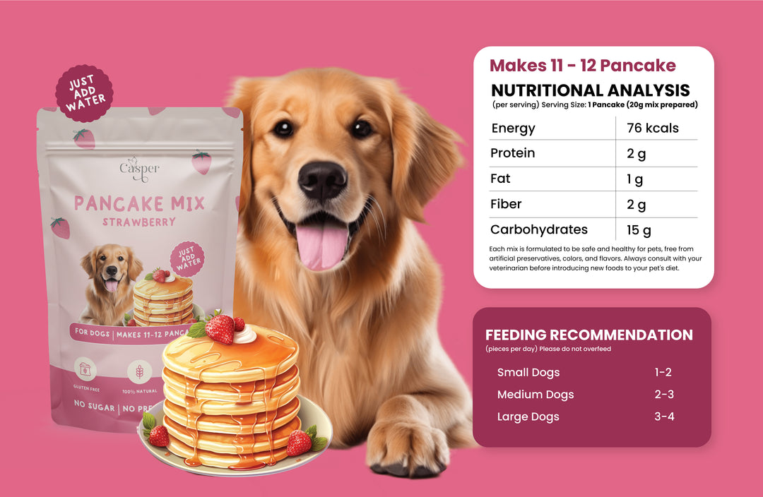 Cat Casper Pancake Mix for Dogs Strawberry 250gm