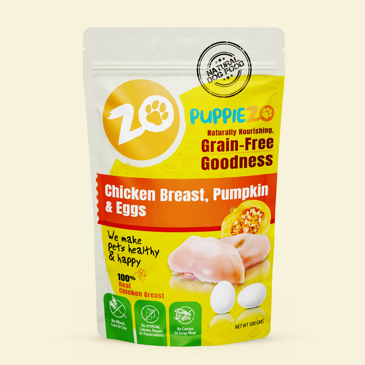 Puppiezo Chicken Breast, Pumpkin & Eggs Fresh Wet Dog Food