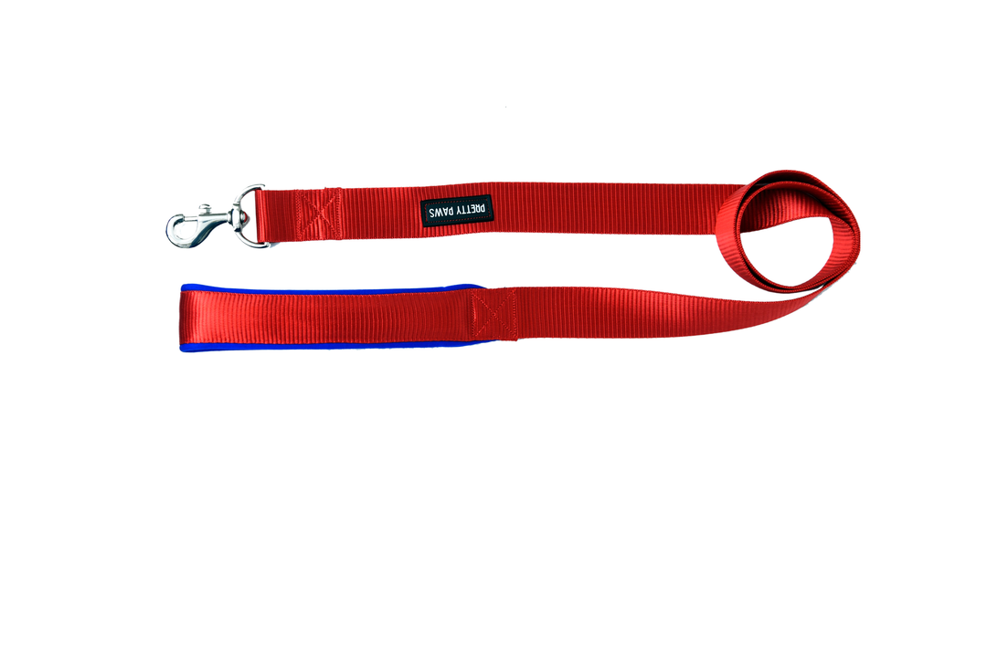 Pretty Paws Solid Red Collar & Leash Set for Dogs