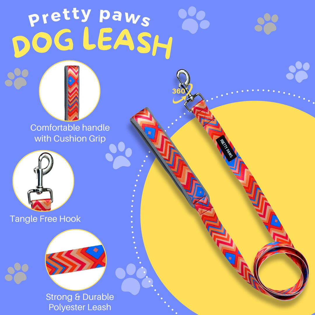 Pretty Paws Printed Red Dog Leash