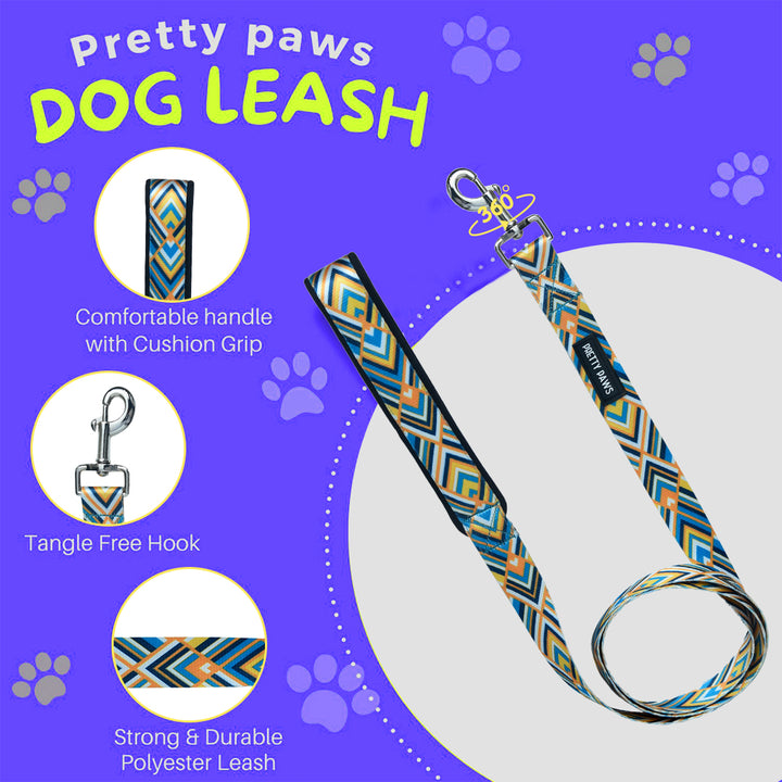Pretty Paws Printed Yellow Dog Leash