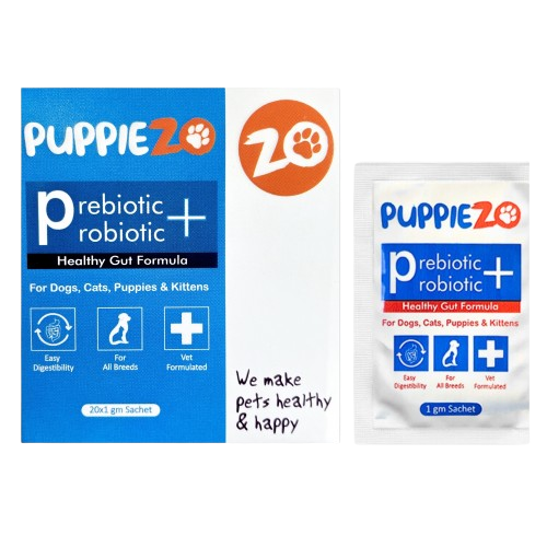 Puppiezo Pre & Probiotic Powder Supplements for Cats and Dogs