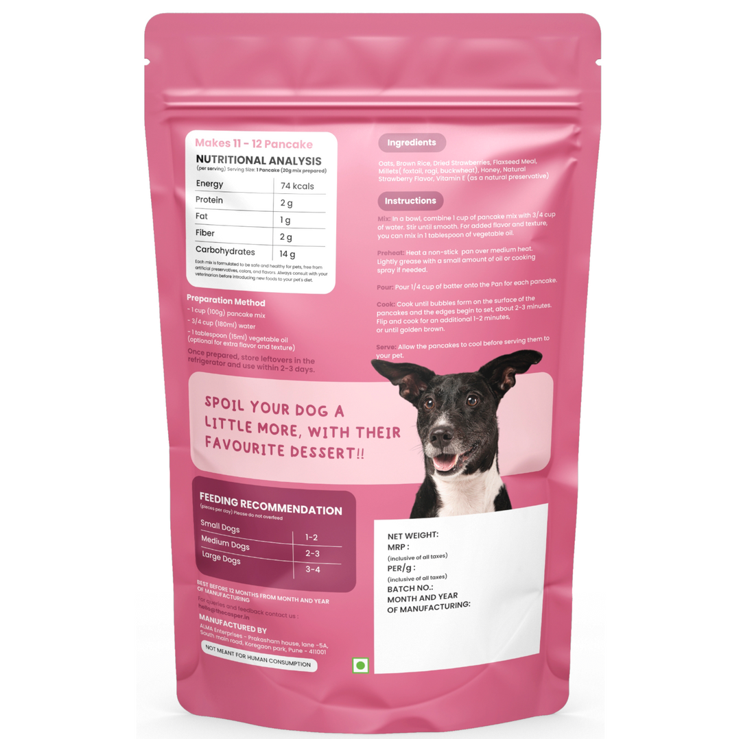 Cat Casper Pancake Mix for Dogs Strawberry 250gm