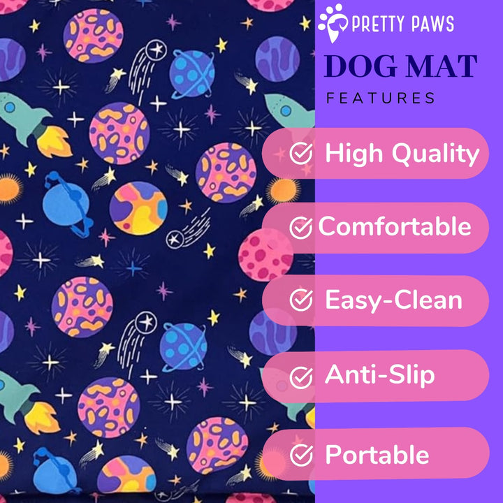 Pretty Paws Space Themed Dog Mat