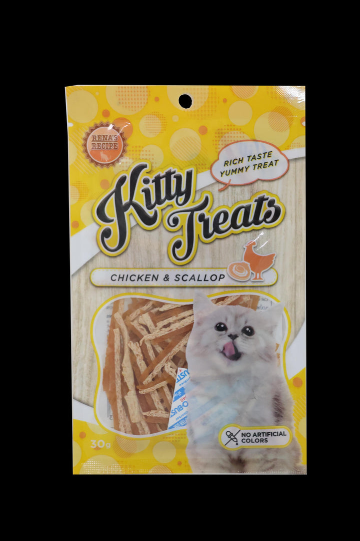 Kitty Treats Chicken with Scallop Flavour, 30g