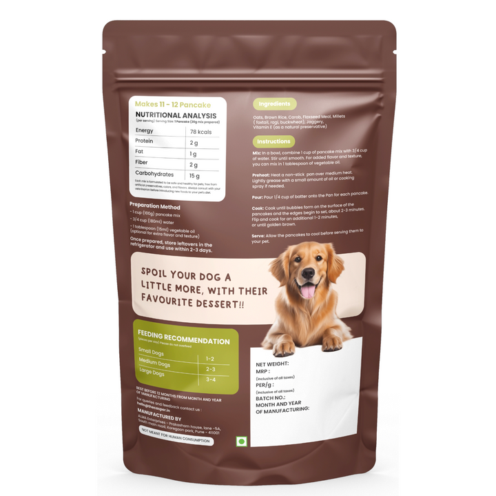 Cat Casper Pancake Mix for Dogs  Carob 250gm